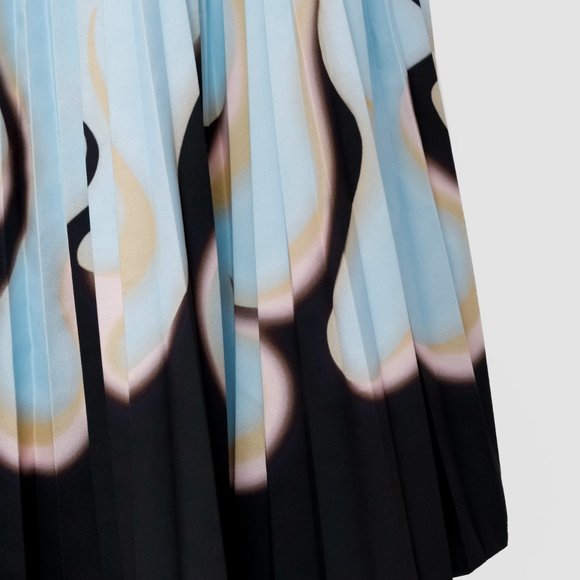 *SOLD* Prada S/S 2012 Pleated Flame Dress - Picture 7 of 7
